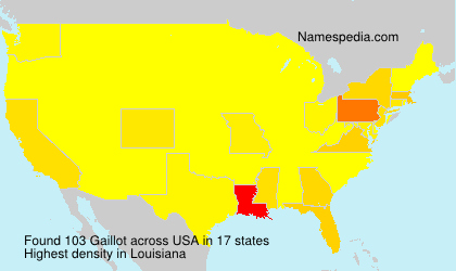 Surname Gaillot in USA Surname Gaillot in USA