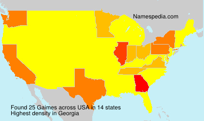 Surname Gaimes in USA Surname Gaimes in USA