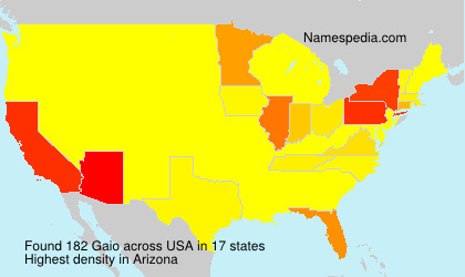 Surname Gaio in USA Surname Gaio in USA