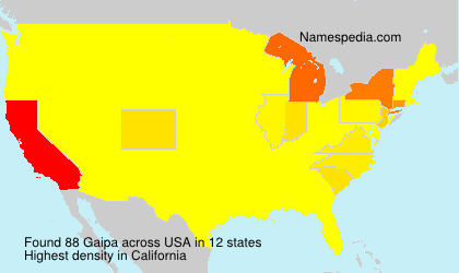 Surname Gaipa in USA Surname Gaipa in USA