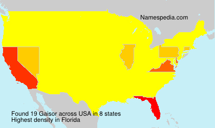 Surname Gaisor in USA Surname Gaisor in USA