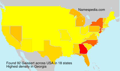 Surname Gaissert in USA Surname Gaissert in USA