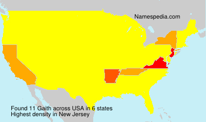 Surname Gaith in USA Surname Gaith in USA