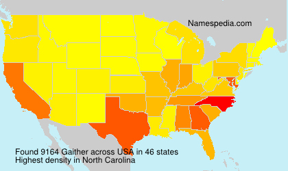 Surname Gaither in USA Surname Gaither in USA