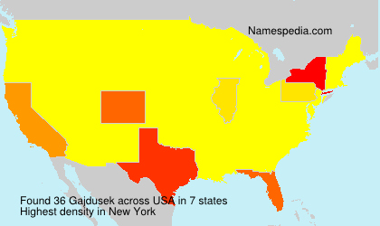 Surname Gajdusek in USA Surname Gajdusek in USA