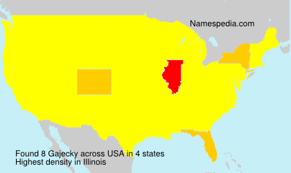 Surname Gajecky in USA Surname Gajecky in USA