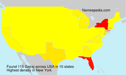 Surname Gajraj in USA Surname Gajraj in USA