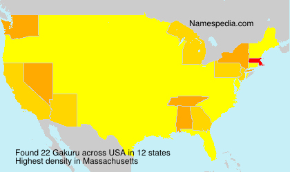 Surname Gakuru in USA Surname Gakuru in USA