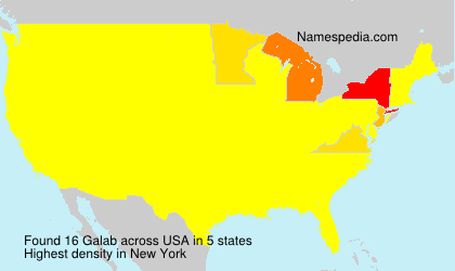 Surname Galab in USA Surname Galab in USA