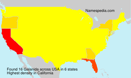 Surname Galanida in USA Surname Galanida in USA
