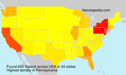 Surname Galanti in USA Surname Galanti in USA