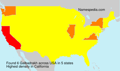 Surname Galbadrakh in USA Surname Galbadrakh in USA