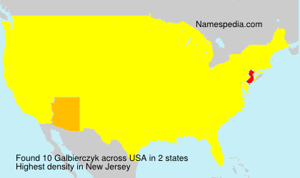 Surname Galbierczyk in USA Surname Galbierczyk in USA