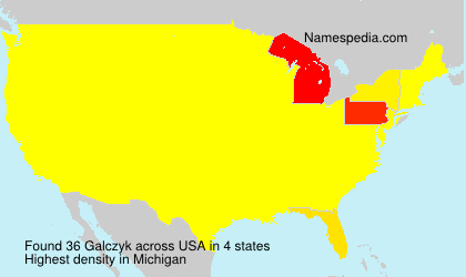 Surname Galczyk in USA Surname Galczyk in USA