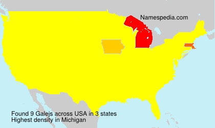 Surname Galejs in USA Surname Galejs in USA