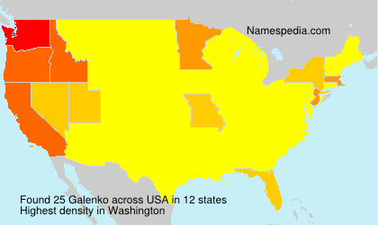 Surname Galenko in USA Surname Galenko in USA