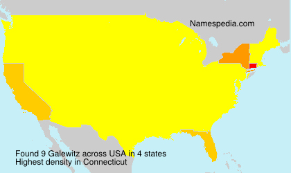 Surname Galewitz in USA