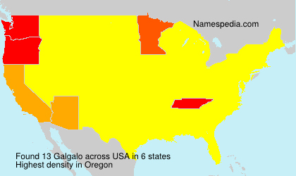 Surname Galgalo in USA Surname Galgalo in USA