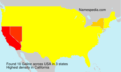 Surname Galine in USA Surname Galine in USA