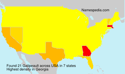 Surname Galipeault in USA Surname Galipeault in USA