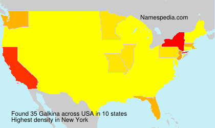 Surname Galkina in USA Surname Galkina in USA