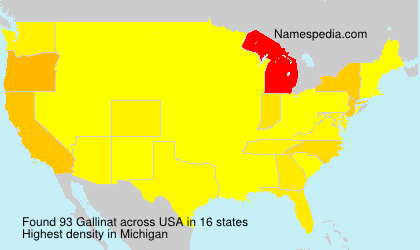 Surname Gallinat in USA Surname Gallinat in USA