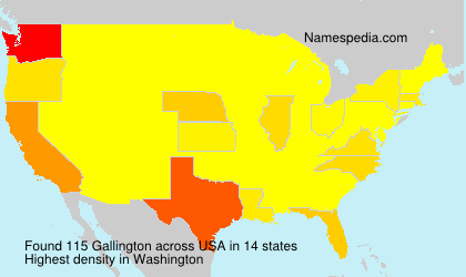Surname Gallington in USA Surname Gallington in USA