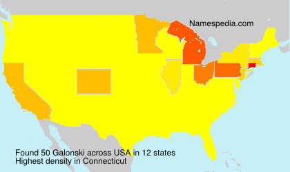 Surname Galonski in USA Surname Galonski in USA