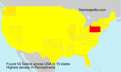 Surname Galore in USA