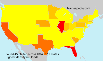 Surname Galter in USA Surname Galter in USA