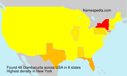 Surname Gambacurta in USA Surname Gambacurta in USA