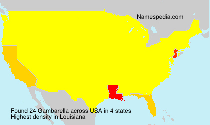 Surname Gambarella in USA Surname Gambarella in USA