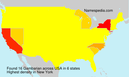 Surname Gambarian in USA