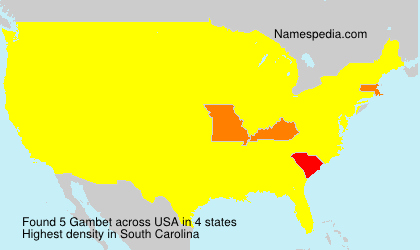 Surname Gambet in USA Surname Gambet in USA