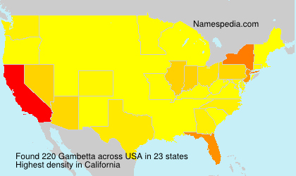 Surname Gambetta in USA Surname Gambetta in USA