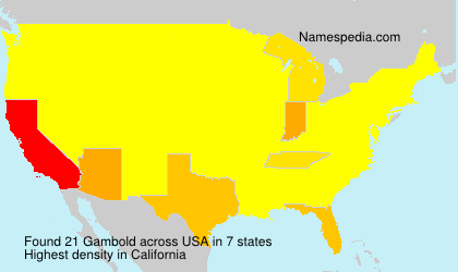 Surname Gambold in USA Surname Gambold in USA