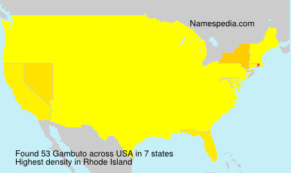 Surname Gambuto in USA Surname Gambuto in USA
