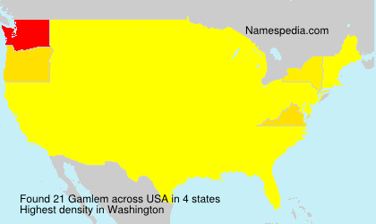 Surname Gamlem in USA Surname Gamlem in USA