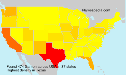 Surname Gamon in USA Surname Gamon in USA
