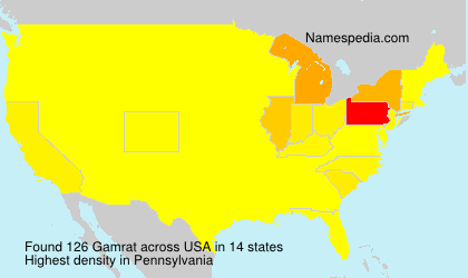 Surname Gamrat in USA Surname Gamrat in USA