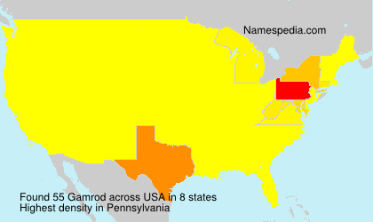 Surname Gamrod in USA Surname Gamrod in USA