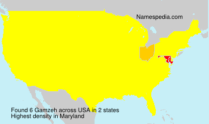 Surname Gamzeh in USA Surname Gamzeh in USA