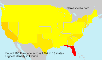 Surname Gancedo in USA Surname Gancedo in USA