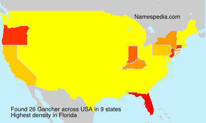 Surname Gancher in USA Surname Gancher in USA