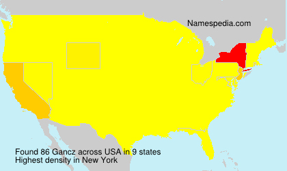Surname Gancz in USA Surname Gancz in USA