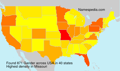 Surname Gander in USA Surname Gander in USA