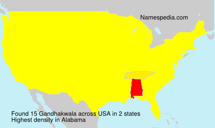 Surname Gandhakwala in USA Surname Gandhakwala in USA