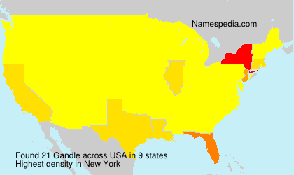 Surname Gandle in USA Surname Gandle in USA