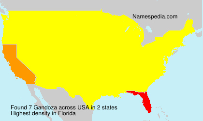 Surname Gandoza in USA Surname Gandoza in USA