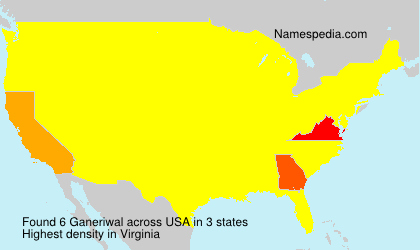 Surname Ganeriwal in USA Surname Ganeriwal in USA